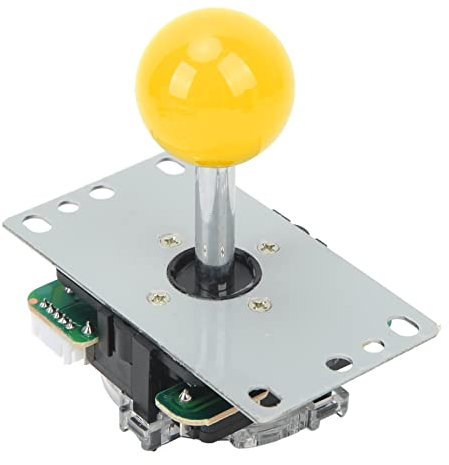 CHICIRIS Cable USB a Prueba de Polvo con Joystick Arcade Desmontable para PC (Amarillo)