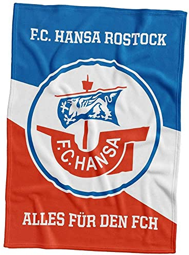 FC Hansa Rostock Fleecedecke Decke ** Alles für den FCH **