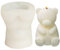 3D-Teddybär-Silikonform, niedliche Kerzenform für die Kerzenherstellung, Harzformen für Duftkerzen, Seifenherstellung, Harzguss, Seife DIY Form