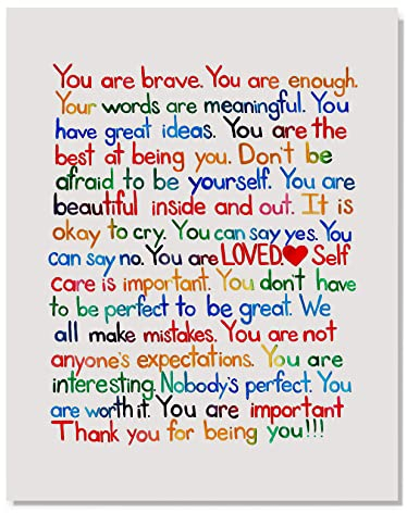 Inspirierende Wall Art Print Poster 8 x 10 Leinwandbilder Ungerahmt-Geburtstagsgeschenk Motivation Wandkunst Home Decor Poster für Raum Ästhetische Büro Dekor
