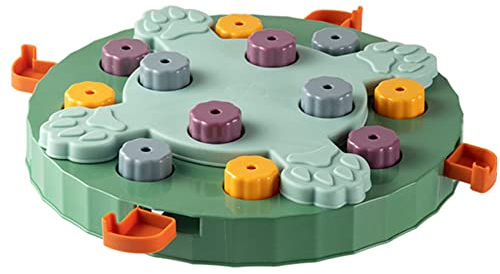 Kliplinc Jouet pour chien - Manger lentement - Nourriture interactive pour augmenter la quantité de nourriture - Manger lentement - Bol antidérapant pour animaux de compagnie - Vert