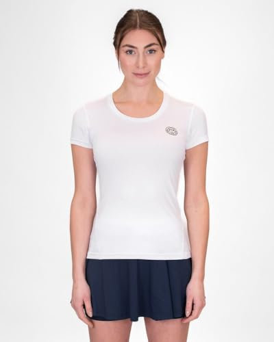 BIDI BADU Damen Crew Tee - White, Größe:L