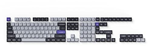 Keychron Tastenkappen Double-Shot KSA PBT Keycaps, Gray and Silver Full Set