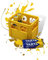 Batterie Bier Kasten Batteriekasten Batteriekiste Batteriebox Aufbewahrungsbox Minikiste Minibox für Aufbewahrung von Batterien AA, AAA, 9V, Leerkiste - 3D gedruckt (AA, Gelb)