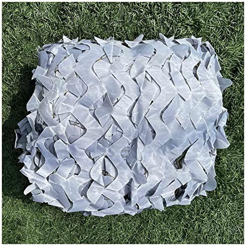 Tarnnetz Grau 2x3/2x4/3x3/3x5/3x6/4x4/4x5/4x6m, Sonnensegel, Militärisches Camouflage Netz, Leichtes Sonnenschutz Tarnnetz, Für Jagd/Camping/Dekoration,Grey-3x4m(9.8 * 13ft)