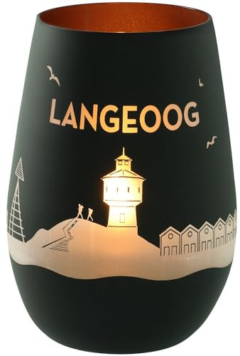 Goodtimes Windlicht Langeoog Skyline (Schwarz & Bronze)