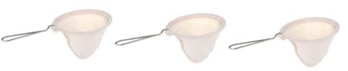 Ciieeo 3 Piezas Infusor de té filtros de cafetera vierta sobre filtro de tela colador filtro de café con mango de acero infusor de café filtrar tela filtrante mango de acero inoxidable