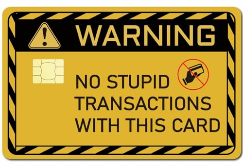 CREATCABIN Warnaufkleber Für Debit-Und Kreditkarten,Personalisierte Schutzaufkleber Für Bankkarten,Selbstklebend,Wasserfest,Blasenfrei,Schmal,Für EBT-Transportschlüsselkarte,186x137mm