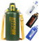 WENLIM 1.8l Gourde Isotherme Inox avec Paille 1.8 litres Bouteille Isotherme Gourde Metal Bouteille Acier Inoxydable pour Café, Thé (Vert)
