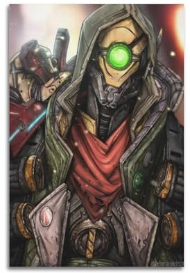 TESUXYEHH Borderlands FL4K Videospiel-Poster, dekoratives Gemälde, Leinwand, Wandposter und Kunstdruck, moderne Familienschlafzimmer-Dekoration, Poster, 20 x 30 cm