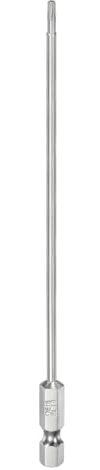 sourcing map T8 Security Torx Bit 1/4 Hex Shank 6 Long S2 Steel Magnetic Tamper Resistant Star Bits Screwdriver Torx Head with Hole for Driver Drill Bits Remove Fastening Screws