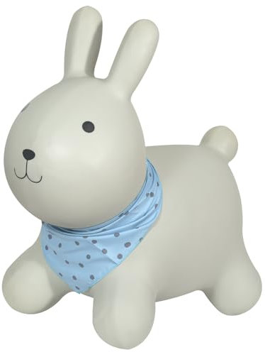 Kindsgut Hüpf-Tier für Kinder, dezente und Moderne Farben, liebevolle Details und hochwertige Qualität, inklusive Luftpumpe, Hase