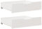 vidaXL Cajones Debajo Cama 2 uds Madera Maciza Pino Blanco 75x55x17 cm