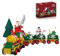 Weihnachts Zug Bausteine Set, 621 Teile zurückziehen Weihnachten Zug Bauspielzeug, Weihnachtsmann, Weihnachtsbaum, Schneemann Bauspielzeug für Erwachsene und Kinder
