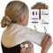 Chill&Rest - Bouillotte cervicales micro-ondes déhoussable - Fabriquée en France - Collier cervicales chauffant - Coussin chauffant nuque - Regles douloureuses - Patch chauffant - Beige - La Naturelle