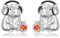 Capybara Ohrringe 925 Sterling Silber Capybara Orangen Ohrring für Frauen Capybara Schmuck Tier Ohrringe Geschenke