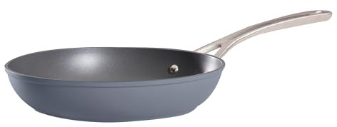 Laura Ashley 28cm Non Stick Frying Pan - Stylish BPA, PFOA-Free Forged Aluminium Frying Pan for Induction Hob - Easy to Wash & Oven Safe - Multi-Hob Compatible - 10 Years Guarantee - Dark Slate