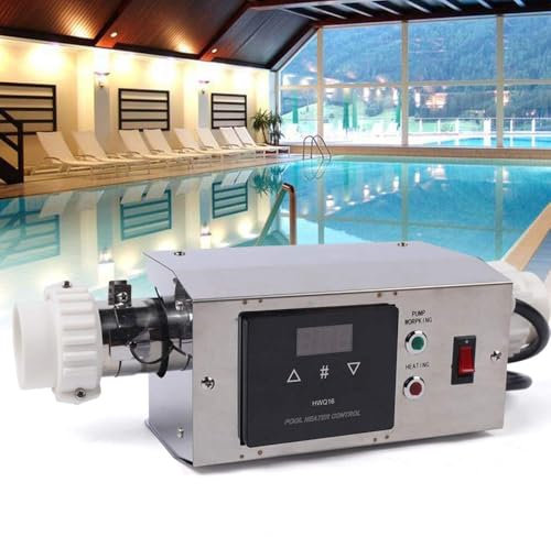 JUUTALK Chauffage de piscine 3 kW - Chauffage électrique - Pompes à chaleur - SPA - Chauffe-eau - Thermostat pour piscines, spa
