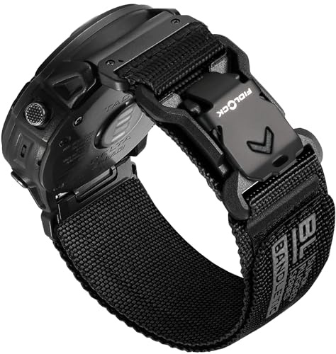 Bandletic Bracelets Nylon 26mm Compatibles avec Garmin Fenix 8 51mm | Bracelet Résistant Magnétique avec Boucle V Fidlock pour Fenix 7X/6X/E 51mm/7X Pro/6X Pro/5X Plus/3 HR/Instinct 2X/Quatix 3