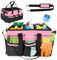 Yallmie Panier De Nettoyage, Sac De Nettoyage Portable Organiseur De Nettoyage Multi-Poches Sac Produit MéNager avec PoignéE, Bretelles Et SéParation Amovible Panier Rangement Produits MéNagers