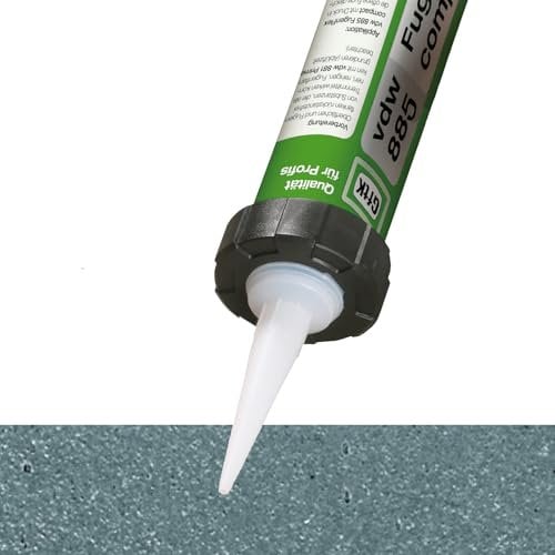 vdw 885 FugenFlex Compact – Flexibler Pflasterfugenmörtel für Außenbereiche – 1K-Fugenlösung für Pflaster & Naturstein – Frostsicher, UV-beständig, befahrbar (Basalt)