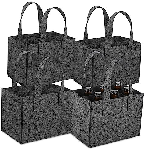 Housoutil 4piezas Bolsas para Botellas De De Fieltro Unidades Bolsa para Botellas para y Resistente