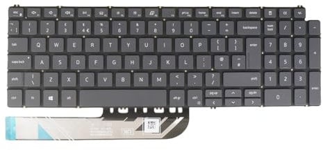 Laptop Keyboard for Dell Inspiron 3501 3502 3505 5501 5502 5505 5508 5509 5584 5590 5593 5594 5598 7500 7501 7506 7590 7591 7760 7790 7791 05M07P 5M07P Backlit (UK GB Layout, Black)
