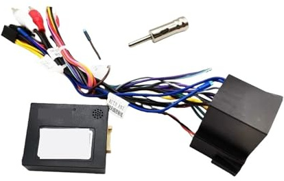Faisceau de câbles autoradio, décodeur CAN Bus, connecteur ISO, adaptateur 16 broches, compatible avec Alfa Romeo 147 156 159 GT Brera Spider MiTo(With antenna adapter)