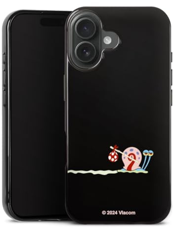 Silikon Hülle kompatibel mit Apple iPhone 17 Case schwarz Handyhülle Gary Schneckerich Spongebob Schwammkopf Offizielles Lizenzprodukt