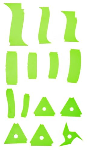 Osmond 14 Pcs Pottery Art Plastic Scraper Cutter Multi-Spec DIY Ceramic Texture Auxiliary Clay Trimming Sculpture Shaping Tools
