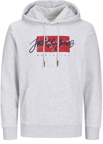 JACK & JONES Sweatshirt, Grau meliert, Jungen, Whtiley, grau, 10 Jahre
