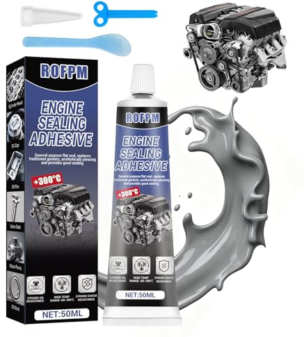 Sigillante Per Motore Grigio, Sigillante Per Guarnizione Testata, Siliconico Rtv Per Alte Temperature, Sigillante Per Scarico, Guarnizione Coppa Dell'Olio, Per Motori, Cambi, Pompe E Compressori, 60ml