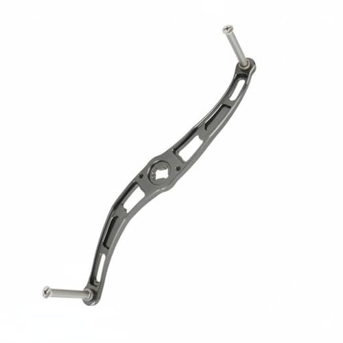 Ronyme Fishing Reel Handle Rollen Kurbelarm Angelrollen Griff Ersatzgriff Handkurbel Aluminiumlegierung Geringes Gewicht Glatter Lauf 150mm Verlängerung, Titan