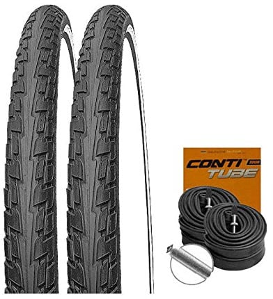 Set: 2 x Continental Fahrrad Reifen Ride Tour Reflex 42-622 / 28x1.60 + Conti SCHLÄUCHE Autoventil