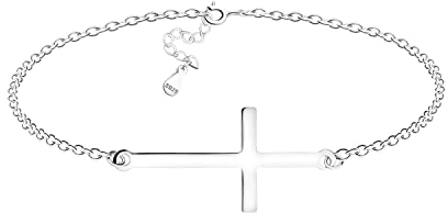 Sofia Milani - Pulsera para Mujeres en Plata de Ley 925 - Colgante de Cruz - 30177