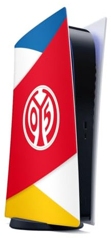 DeinDesign Skin kompatibel mit Sony Playstation 5 Digital Edition Folie Sticker Fußball 1. FSV Mainz 05 E.V. Offizielles Lizenzprodukt