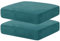 CHELZEN Samt Sofa Sitzkissenbezug, Hochelastischer Sitzbezug, Stretch Sofasitzbezug Schonbezug Schutz Sofabezug L-förmiger Ecksofas für Wohnzimmer (1 Sitzer*2, Pfauen Blau)
