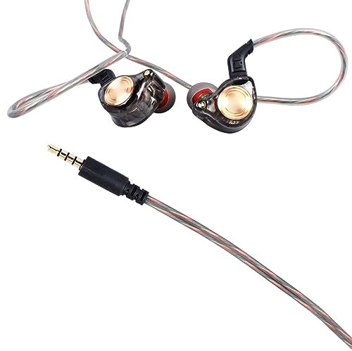 Auricular con Cable KZ EDX Pro, Sonido Claro, Diseño Ergonómico, Funcionamiento en Línea, Compatible con Múltiples Dispositivos, Graves Intensos, Nuevos IEM con Controlador