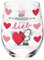 Sheepworld Trinkglas Motiv Hab dich lieb | Glas mit Motivdruck, Wasserglas konisch, 60 cl | Geschenk Geburtstag, Verliebte, Valentinstag | 48521