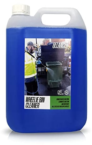 Trade Chemicals Wheelie Bin Cleaner 5L Relancer Anti-Bacterial Sanitizer (BABY POWDER)