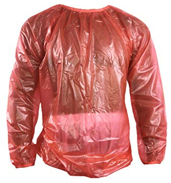 Haian PVC Jogginganzug Sauna-Top (XL, transparent rot)