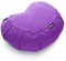 BODYMATE Halbmond Yogakissen 42cm lang 30cm breit und 15cm hoch Lila mit Buchweizen-Spelz Füllung – Maschinenwaschbarer Bezug aus 100% extra Dicker Baumwolle – Meditationskissen – Sitzkissen