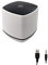 Acoud 3.5mm Mini Square Wired Speaker Box Computer Speakers Portable USB Notebook Speaker Multimedia Desktop Speaker Powered by USB For Tablet Computer Laptop Smartphone (White)