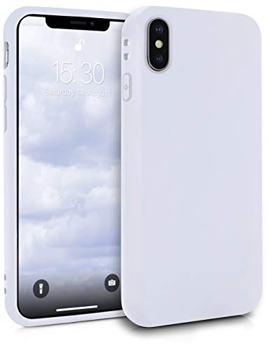 MyGadget Hülle kompatibel mit iPhone X | Xs - robuste Handyhülle TPU Case Slim Silikonhülle - Back Cover Kratzfest Schutzhülle matt Weiß