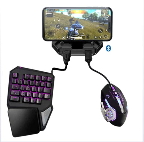 DZSF Battledock Converter Bluetooth 5.0 Gamepad Pubg Mobile Android PUBG Controller Mobile Controller Gaming avec Clavier Souris pour iOS Ipad pour PC