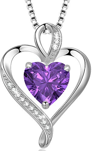 LAVUMO Herzkette 925 Silber Rosegold Gold Damen Halskette - Herz änhänger Silber Kette Damen Schmuck Geschenk für Frau Frauen MaMa Freundin an Geburtstags Weihnachten Valentinstag Hypoallergen Ketten