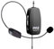 Pyle Multipurpose UHF Wireless Microphone System - Professional Portable Wireless Microphone Kit with Headphone Microphone, Receiver Unit - Karaoke, Conference, DJ Party PDWMU115