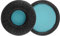 MDR-V55 Ohrpolster Ersatz Protein Wrinkle PU Ohrpolster Cover Reparaturteile Kompatibel mit Sony MDR-V55 V500DJ, Somic E95, MDR-7502 MDR-V500 Kopfhörern (Schwarz + Blau)