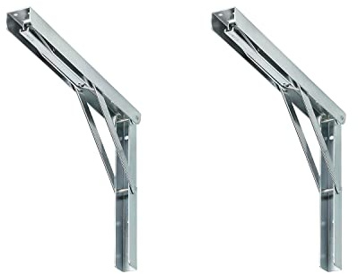 siwitec „Multi-Line“ Klappträger 300 x 200 x 30 mm, Stahl, 2er Set, 60 kg Traglast, Klappkonsole, Regalwinkel