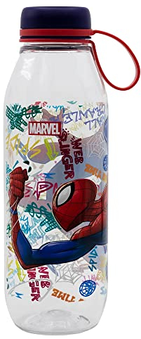 Stor Ecozen Bouteille d'eau pour enfant avec bouchon Spiderman Graffiti 650 ml